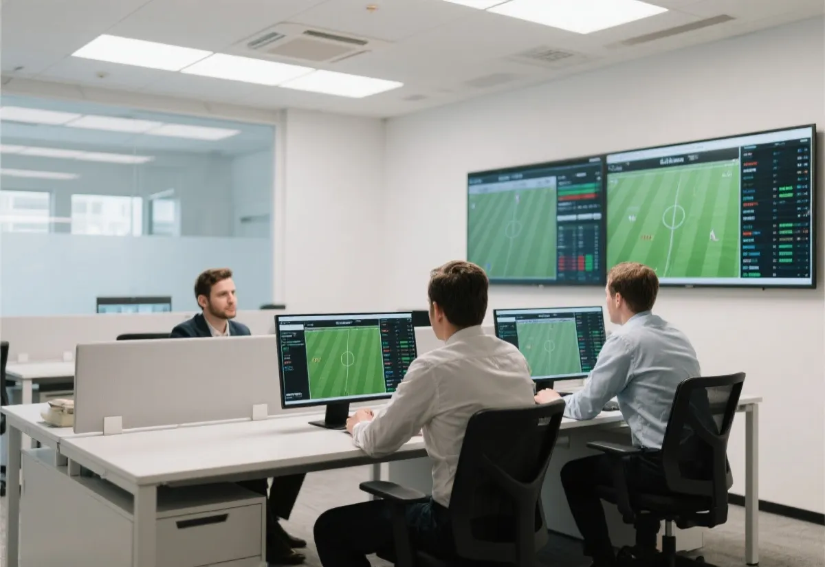 赛事数据与资讯整理的工作场景示意图